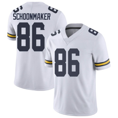 Luke Schoonmaker Michigan Wolverines Men's NCAA #86 White Limited Brand Jordan College Stitched Football Jersey AWW7054AP